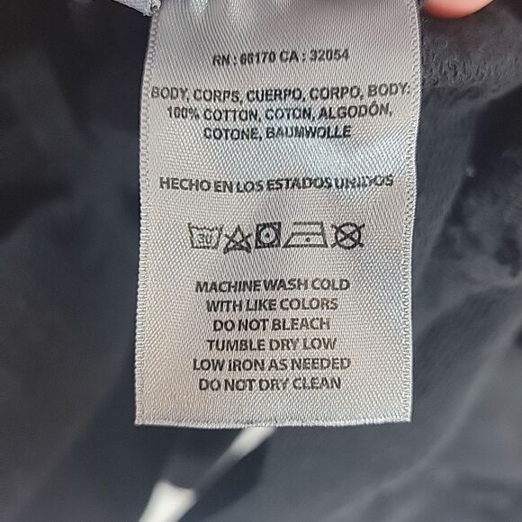 Anthropologie t.la Victorine Cropped Sweatshirt Top Black Size X- Small Ruffled - Picture 9 of 10